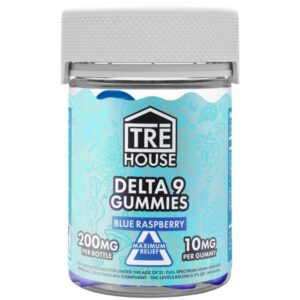 Blue Raspberry - Tre House Delta - 9 Gummies 200MG - TRE House - DC LLC