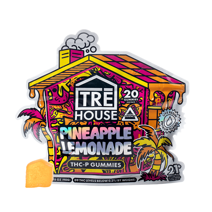 Pineapple Lemonade - Tre House THCP Live Resin Gummies 700MG - TRE House - DC LLC