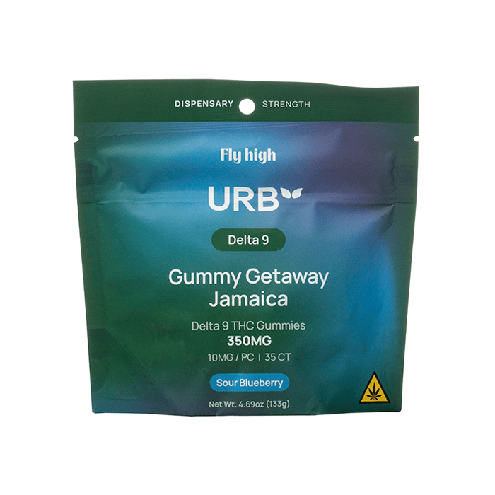 Sour Blueberry - Urb Getaway Jamaica D9 Gummies 350MG - Urb - DC LLC