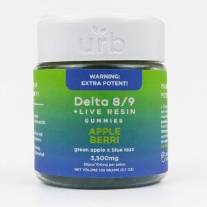 Apple Berri - Urb D8/D9 THC Gummies 3500MG - Urb - DC LLC