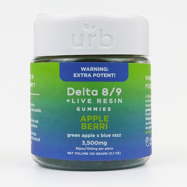 Apple Berri - Urb D8/D9 THC Gummies 3500MG - Urb - DC LLC