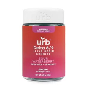 Sour Waterberry - Urb D8/D9 THC Gummies 3500MG - Urb - DC LLC