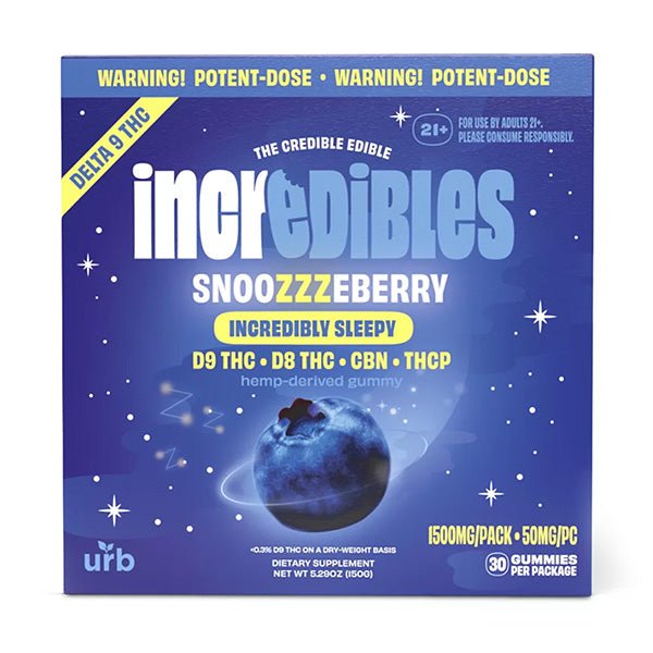 Snoozzzeberry - Urb X Incredibles THC Gummies 1500MG - Urb - DC LLC