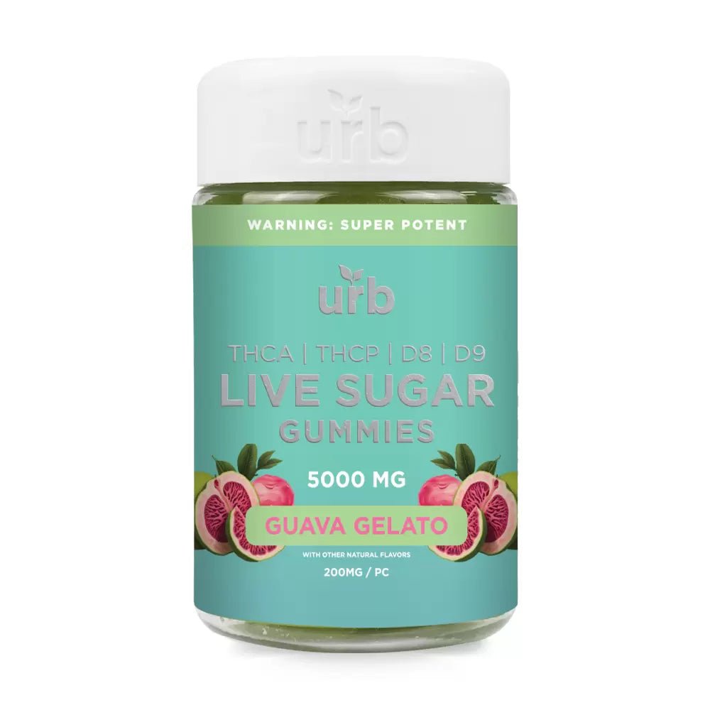 Guava Gelato - Urb THCA Live Sugar Gummies 5000MG - Urb - DC LLC