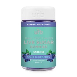 Sour Blueberry - Urb THCA Live Sugar Gummies 5000MG - Urb - DC LLC