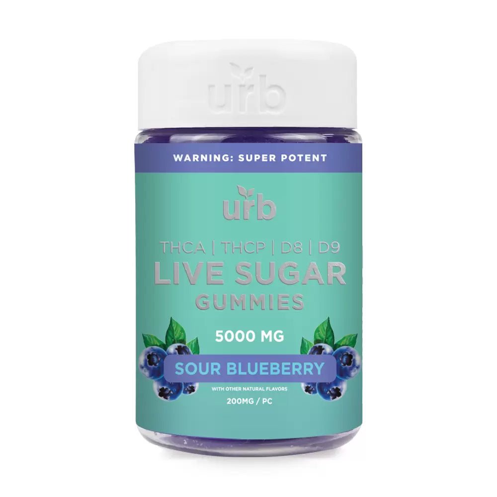Sour Blueberry - Urb THCA Live Sugar Gummies 5000MG - Urb - DC LLC