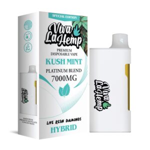 Kush Mint - Viva La Hemp Platinum Blend Disposable 7G