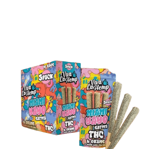Miami Yayo - Viva La Hemp THC Pre - Rolls 3 Pack - Viva La Hemp - DC LLC