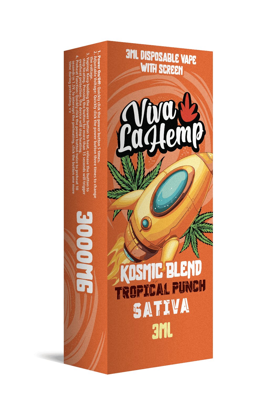 Tropical Punch - Viva La Hemp Kosmic Blend Disposable 3G - Viva La Hemp - DC LLC