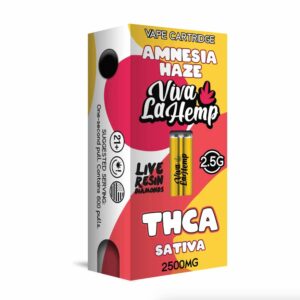 Amnesia Haze - Viva La Hemp Live Resin Diamonds Cart - Viva La Hemp - DC LLC