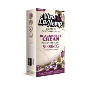 Blackberry Cream - Viva La Hemp Platinum Blend Disposable 9G - Viva La Hemp - DC LLC