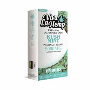 Kush Mint - Viva La Hemp Platinum Blend Disposable 9G - Viva La Hemp - DC LLC