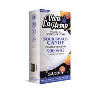 Sour Space Candy - Viva La Hemp Platinum Blend Disposable 9G - Viva La Hemp - DC LLC