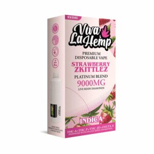 Strawberry Zkittlez - Viva La Hemp Platinum Blend Disposable 9G - Viva La Hemp - DC LLC