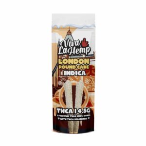 London Pound Cake - Viva La Hemp THC - A Snow Cones Pre - Rolls 4.5G - Viva La Hemp - DC LLC