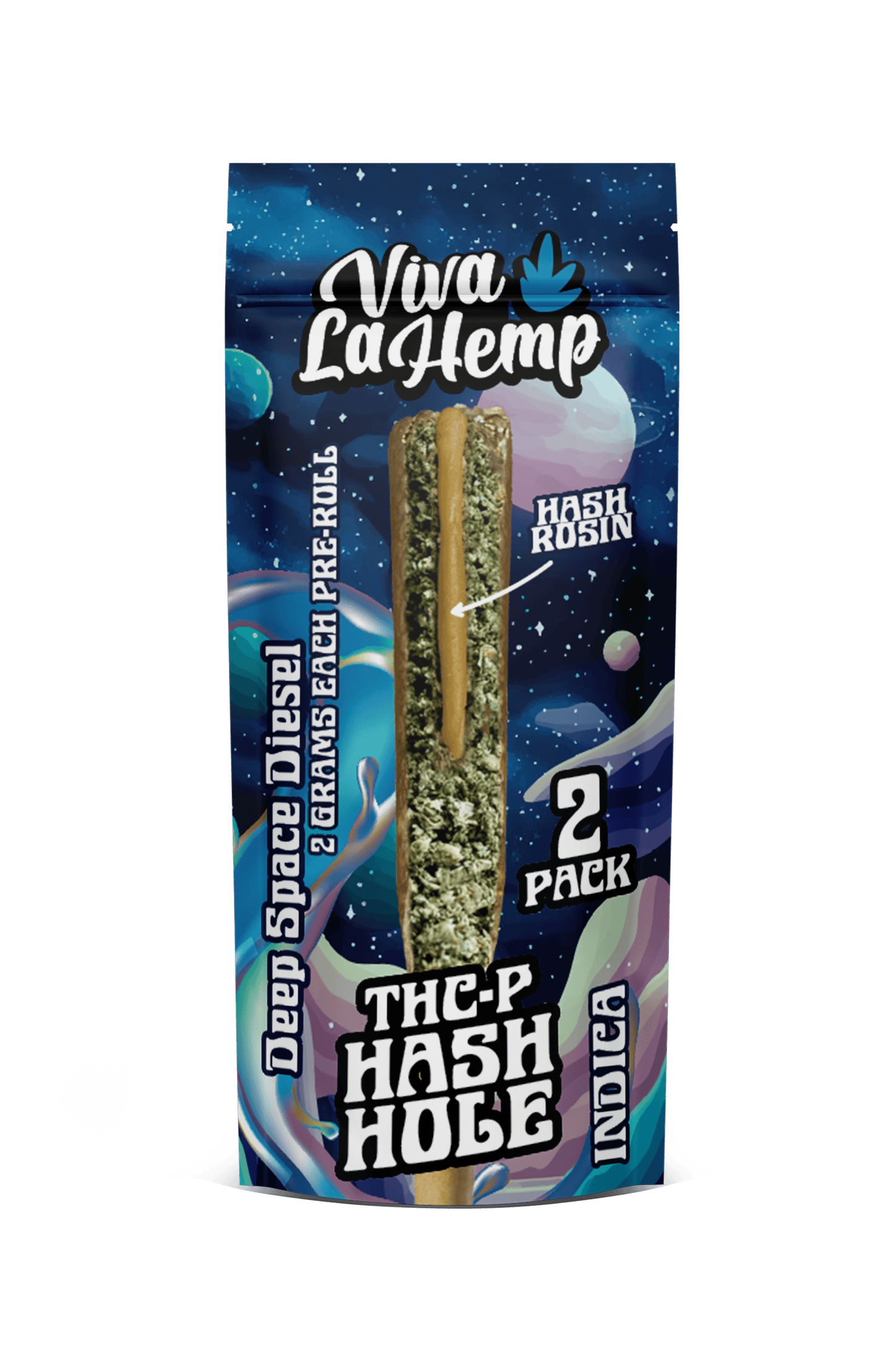Deep Space Diesel - Viva La Hemp THCP Hash Hole Pre - Rolls 4G - Viva La Hemp - DC LLC