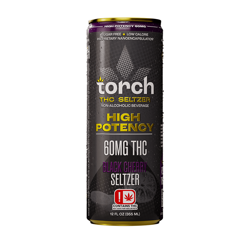 Black Cherry - Torch THC Seltzer 60MG - Torch - DC LLC