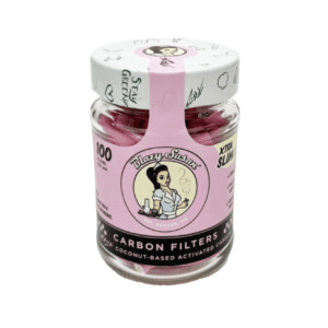 Blazy Susan Pink Activated Charcoal Filter Tips | Jar 100ct - Blazy Susan - DC LLC