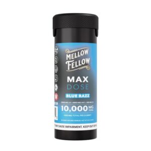 Blue Razz - Mellow Fellow Max Dose Gummies 10000MG - Mellow Fellow - DC LLC