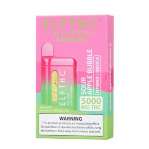 Sour Apple Bubble - ELF THC Eldarin Blend Disposable Vape 5G - ELF THC - DC LLC