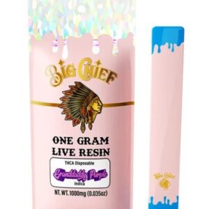 Granddaddy Purple - Big Chief Live Resin THCA Disposable 1G - Big Chief - DC LLC