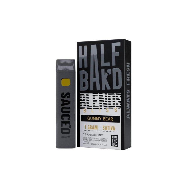 Gummy Bear - Half Bak'd Bliss Blend Disposable 1G - Half Bak'd - DC LLC