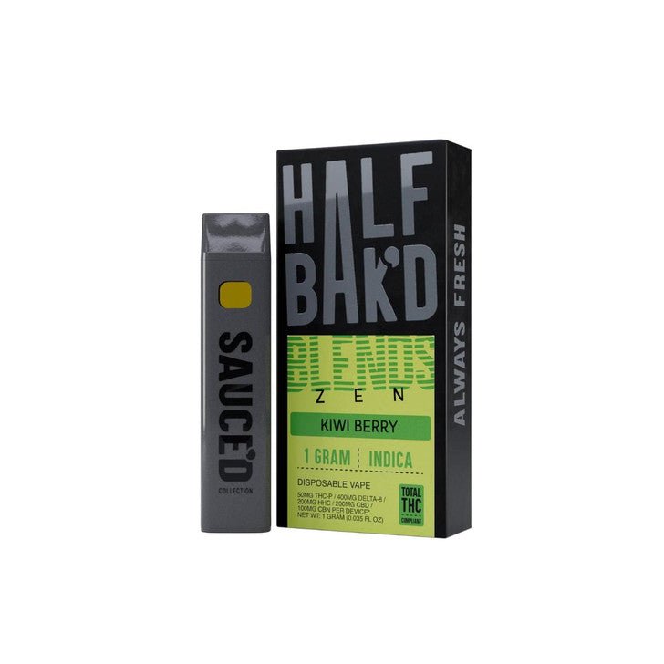 Kiwi Berry - Half Bak'd Zen Blend Disposable 1G - Half Bak'd - DC LLC