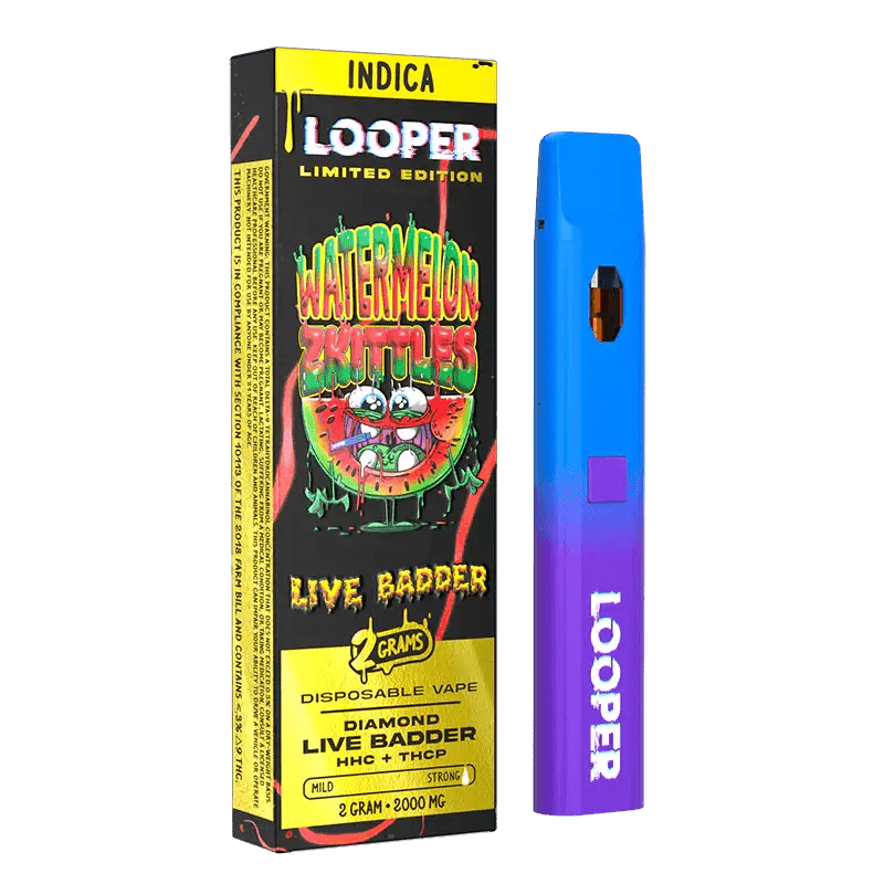 Watermelon Zkittles - Looper Live Badder Disposable - Looper - DC LLC