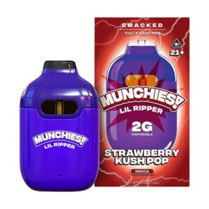 Strawberry Kush Pop - Munchies Lil Ripper Smacked Vape 2G - Munchies - DC LLC