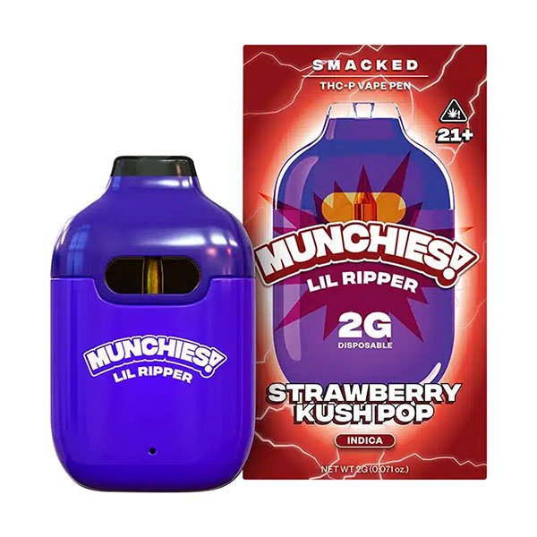 Strawberry Kush Pop - Munchies Lil Ripper Smacked Vape 2G - Munchies - DC LLC