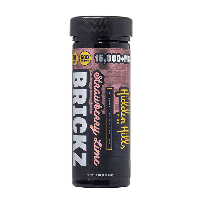Strawberry Lime - Hidden Hills Brickz Gummies 15000MG - Hidden Hills - DC LLC