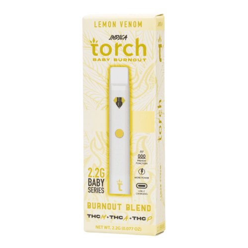 Lemon Venom - Torch Baby Burnout Blend Disposable Vape 2.2G - Torch - DC LLC