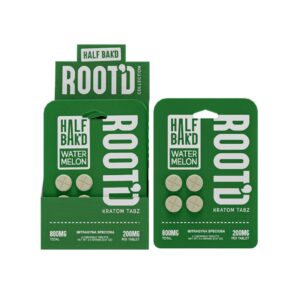 Watermelon - Half Bak'd Root'd Kratom 800mg - Half Bak'd - DC LLC