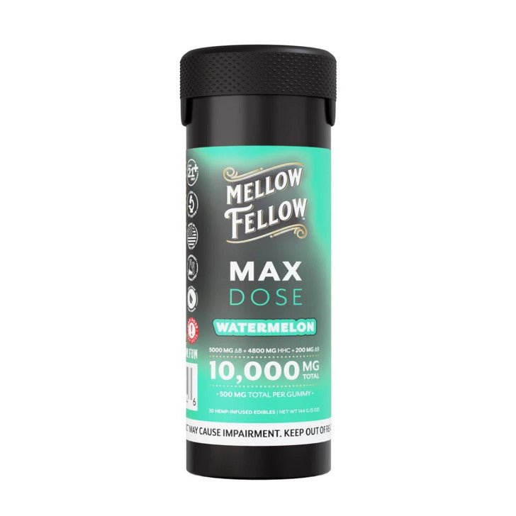 Watermelon - Mellow Fellow Max Dose Gummies 10000MG - Mellow Fellow - DC LLC