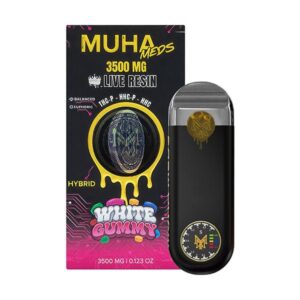 White Gummy - Muha Meds Gen 3 Live Resin Disposable 3.5G - Muha Meds - DC LLC